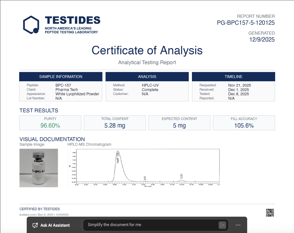 Pharma Tech BPC-157 Report(13)